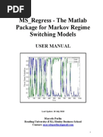 About The MS Regression Models