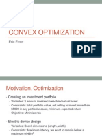 Convex Optimization