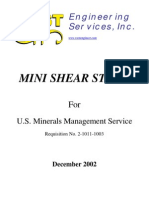 Mini Shear Study: Engineering Services, Inc