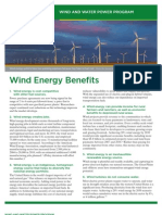 Wind Energy Benefits: Wind and Water Power Program