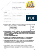 Ficha de Revisões - Português - 6º Ano - Funções e Orações