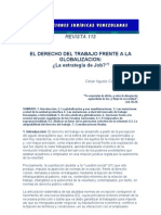 Derecho Al Trabajo Frente A La Globalizacion