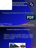 Procesos de Separación Por Membranas