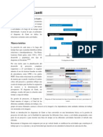 Procedimiento para Diseñar El Diagrama de Gantt