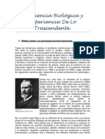 Conciencia Biológica y Experiencia de Lo Trascendente