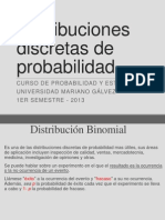 Distribuciones Discretas