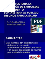 Requisitos para La Operación de Farmacias