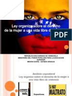 Ley Orgánica Sobre El Derecho de Las Mujeres de Una Vida Libre de Violencia Expo