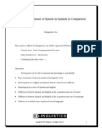 Typical Development of Speech in Spanish in Comparison To English