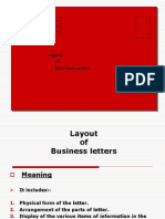 Layout of Business Letter