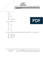 CLEP Calculus