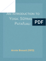 An Introduction To Yoga: Sūtras of Patañjali - Annie Besant (1913)