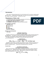 Manufacture of Nitric Acid