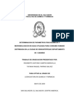 TESIS-Parametros Fisicoquimicos y Microbiologicos de Agua Potable