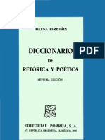 Helena Beristain Diccionario Retorica y Poetica