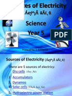 Sources of Electricity Year 5