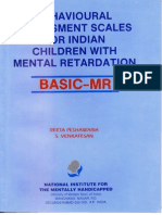 Behavioural Assesment Scales For Indian Children-BASIC MR