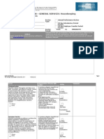 Division of Operations - General Services: Housekeeping Performance Review Form