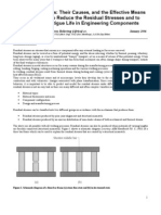 Reduction of Residual Stress 