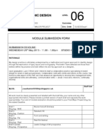 Ba (Hons.) Graphic Design: Module Submission Form