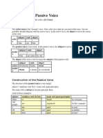 Active Voice, Passive Voice: Activ e Subject Verb Object