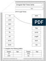 Irregular Past Tense Verbs