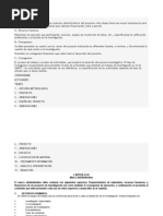 Aspectos Administrativos en Una Investigacion