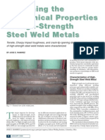 Examining The Mechanical Properties of High-Strength Steel Weld Metals