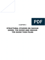 Structural Studies On I N D I U M Oxide, Tin Oxideandindium T I N Oxide Thin Films