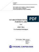 0260 573 PVE Y 233 03 Guaranteed Technical Particulars For GIS