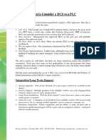 When To Consider A DCS Vs A PLC