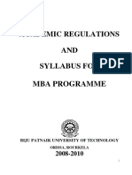 Final Updated New Syllabus MBA BPUT 2008-10