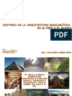 Historia de La Arq. Bioclimatica