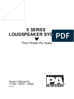 X Series LoudSpkr System Manual PDF