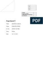 Experiment Chemistry 1