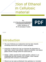 Production of Ethanol From Cellulosic Material