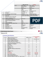 Machine Specifications: Sr. No. Market Requirement BSNL Req Spec