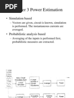 Low Power Estimation