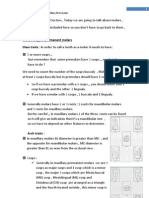 Morphology of Permanent Molars Class Traits: in Order To Call A Tooth As A Molar It Needs To Have