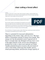 How Would Clear Cutting A Forest Affect The Soil?: Answer