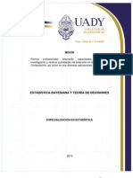 Estadistica Bayesiana y Teoria de Desiciones