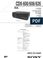 Sony cdx-600 cdx-606 cdx-626