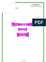 Politiques, Normes en Nutrition, Revues