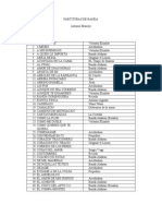 Lista de Partituras