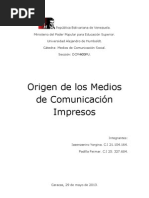 Medios de Comunicacion Impresos OFICIAL