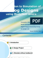 Verilog Designs: Introduction To Simulation of Using Modelsim-Altera