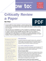 How To Critically Review