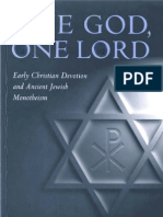 Larry W. Hurtado - One God One Lord, Early Christian Devotion Ancient Jewish Monotheism