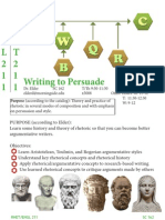 R H E T 2 1 1 Writing To Persuade E N G L 2 1 1: Purpose (According To The Catalog) : Theory and Practice of