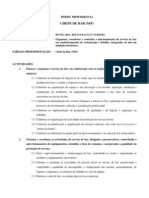 Perfil Profissional - Chefe de Bar PDF